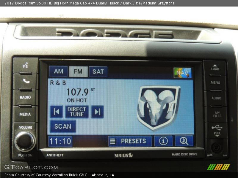 Audio System of 2012 Ram 3500 HD Big Horn Mega Cab 4x4 Dually