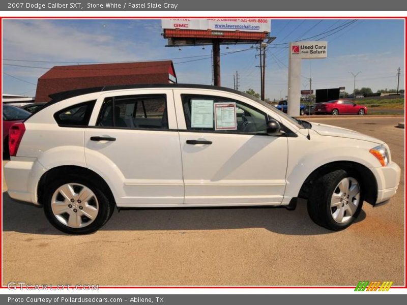 Stone White / Pastel Slate Gray 2007 Dodge Caliber SXT