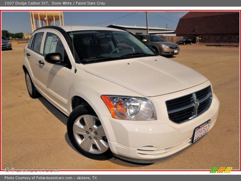 Stone White / Pastel Slate Gray 2007 Dodge Caliber SXT