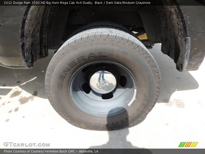 Black / Dark Slate/Medium Graystone 2012 Dodge Ram 3500 HD Big Horn Mega Cab 4x4 Dually