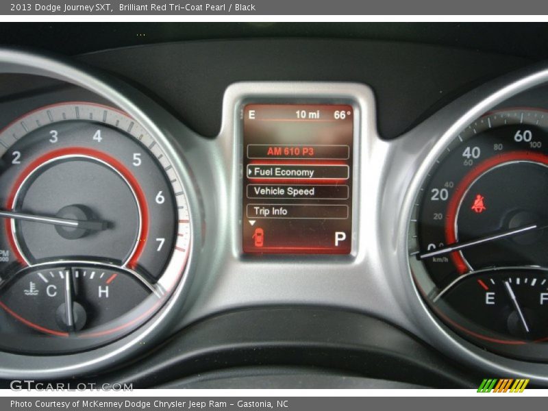 Brilliant Red Tri-Coat Pearl / Black 2013 Dodge Journey SXT