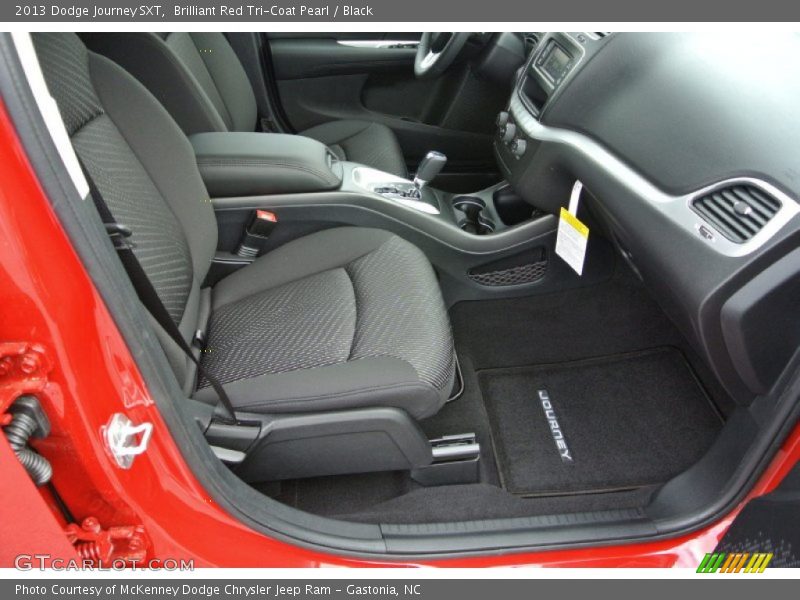 Brilliant Red Tri-Coat Pearl / Black 2013 Dodge Journey SXT
