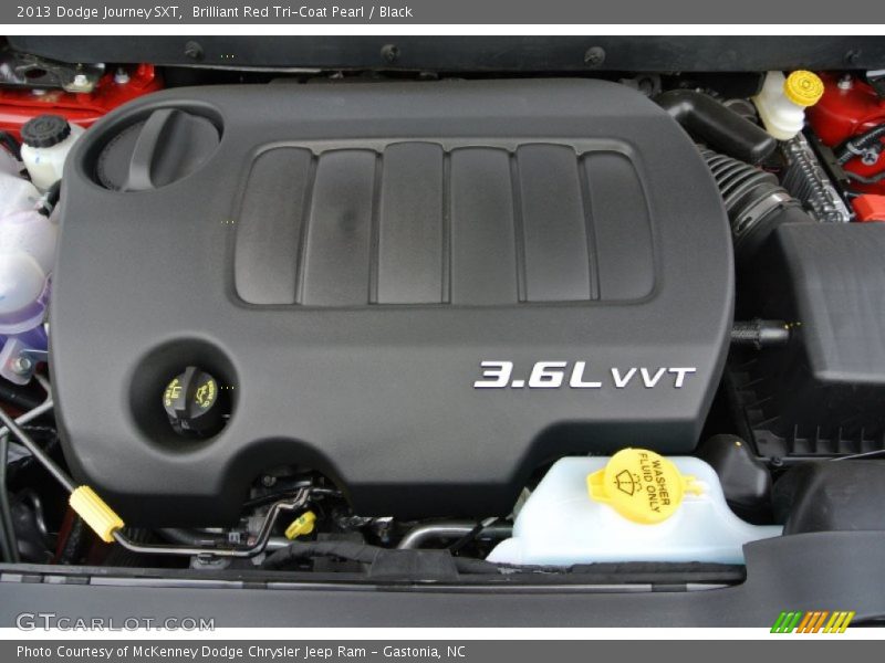 Brilliant Red Tri-Coat Pearl / Black 2013 Dodge Journey SXT