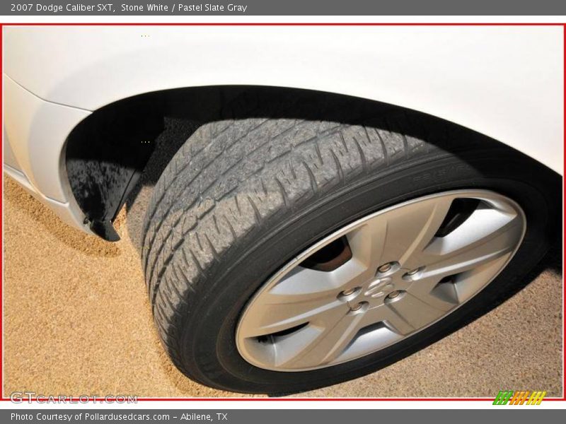 Stone White / Pastel Slate Gray 2007 Dodge Caliber SXT