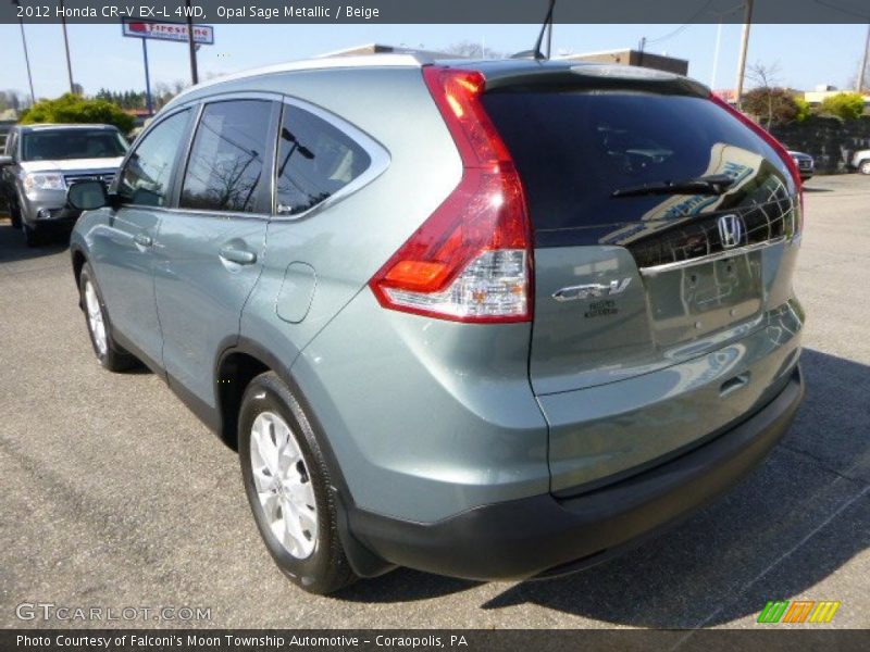 Opal Sage Metallic / Beige 2012 Honda CR-V EX-L 4WD