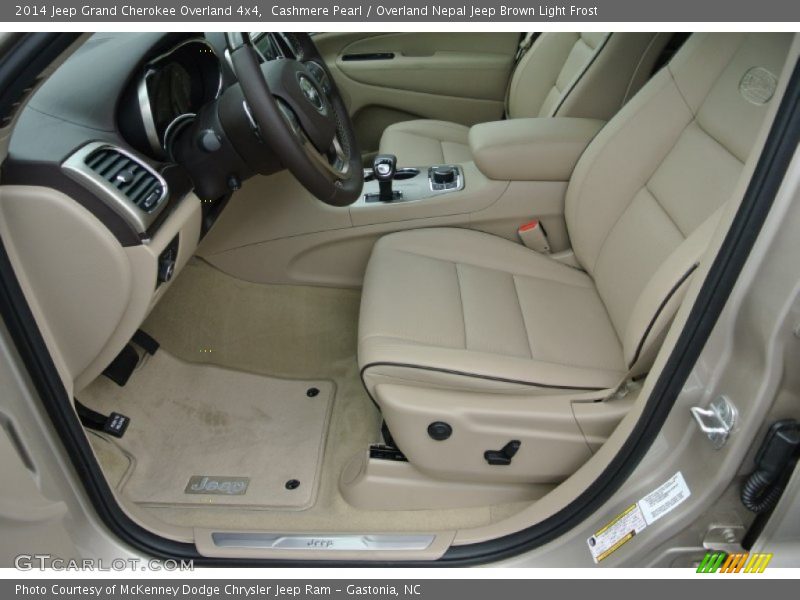  2014 Grand Cherokee Overland 4x4 Overland Nepal Jeep Brown Light Frost Interior