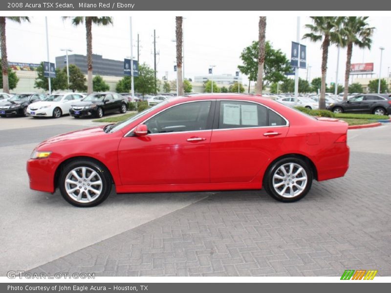 Milano Red / Ebony 2008 Acura TSX Sedan