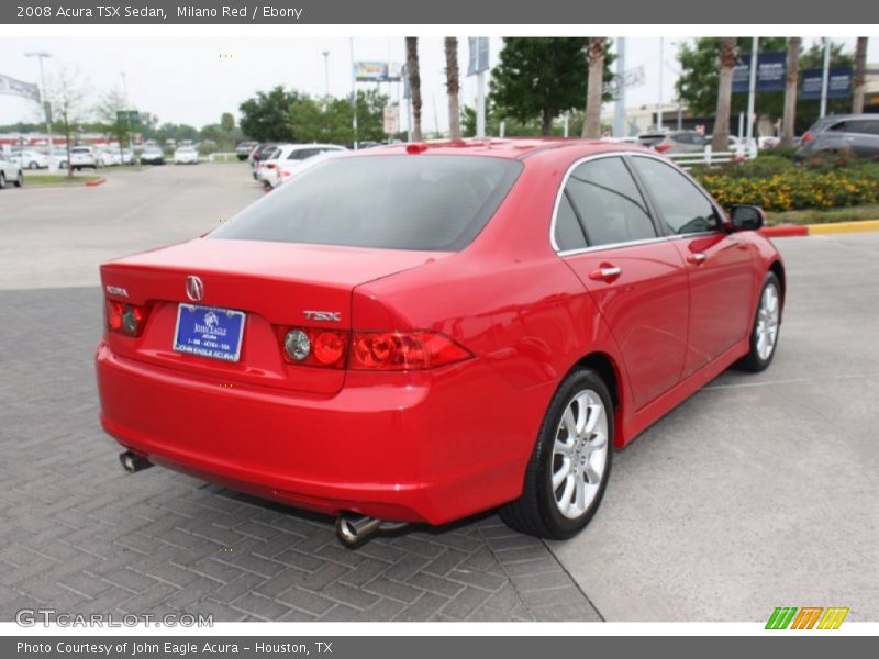 Milano Red / Ebony 2008 Acura TSX Sedan