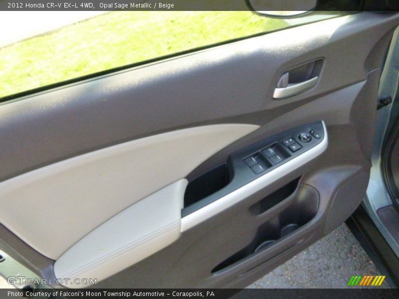 Opal Sage Metallic / Beige 2012 Honda CR-V EX-L 4WD