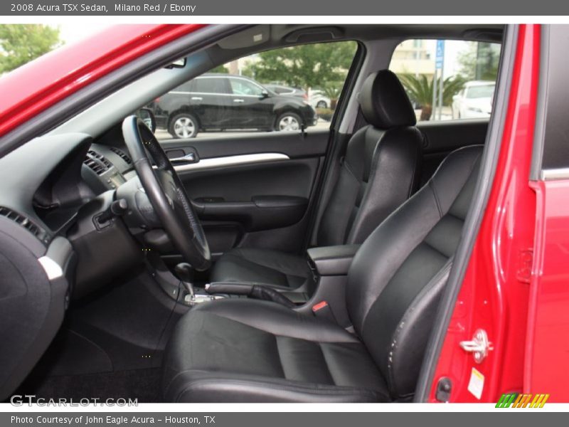 Milano Red / Ebony 2008 Acura TSX Sedan