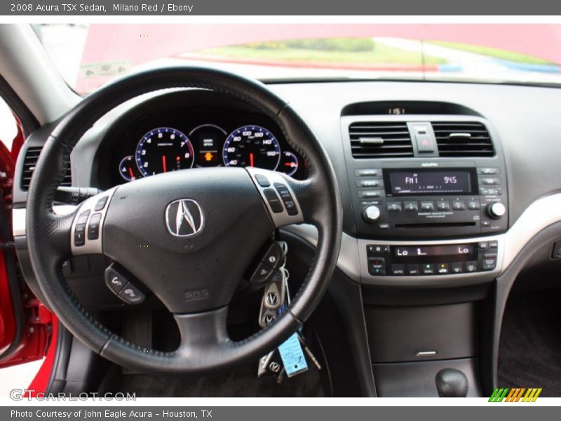 Milano Red / Ebony 2008 Acura TSX Sedan