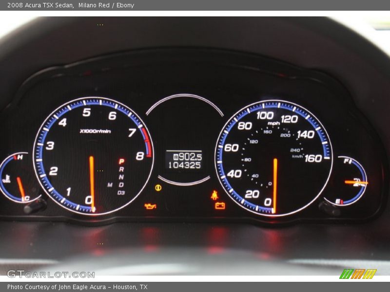 Milano Red / Ebony 2008 Acura TSX Sedan