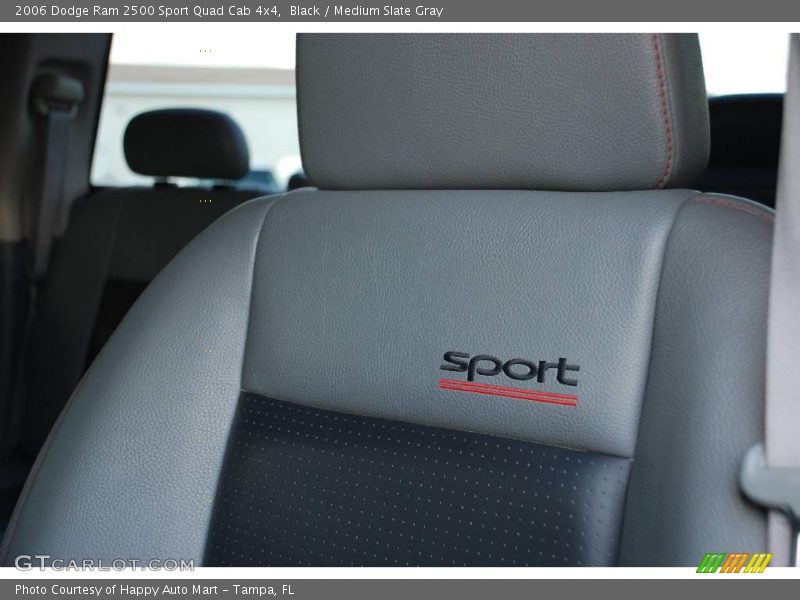 Black / Medium Slate Gray 2006 Dodge Ram 2500 Sport Quad Cab 4x4