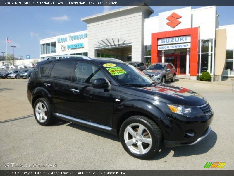 Labrador Black Pearl / Black 2009 Mitsubishi Outlander XLS 4WD