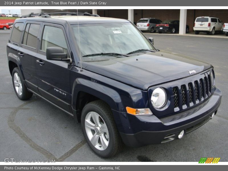 True Blue Pearl / Dark Slate Gray 2014 Jeep Patriot Latitude