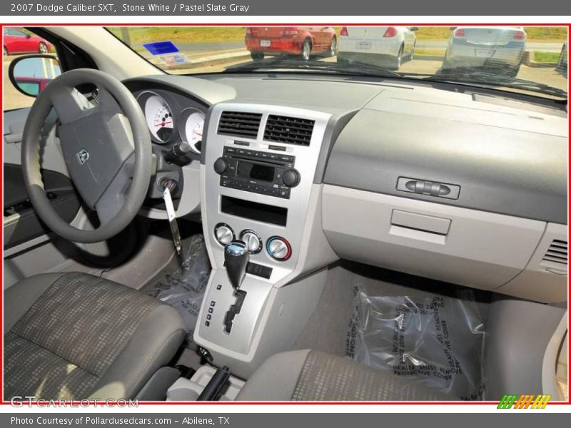 Stone White / Pastel Slate Gray 2007 Dodge Caliber SXT