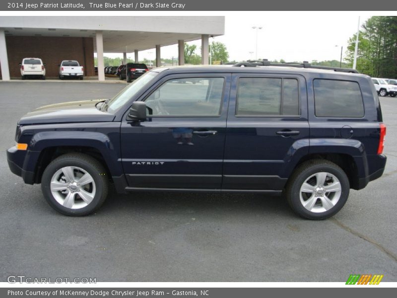 True Blue Pearl / Dark Slate Gray 2014 Jeep Patriot Latitude