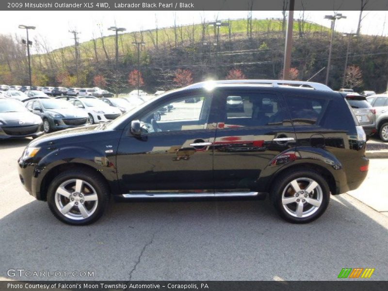 Labrador Black Pearl / Black 2009 Mitsubishi Outlander XLS 4WD