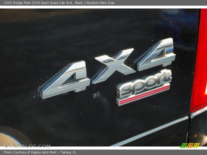 Black / Medium Slate Gray 2006 Dodge Ram 2500 Sport Quad Cab 4x4
