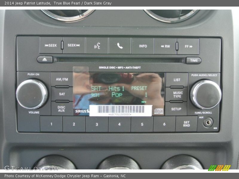 True Blue Pearl / Dark Slate Gray 2014 Jeep Patriot Latitude