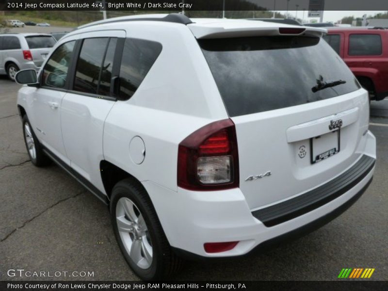 Bright White / Dark Slate Gray 2014 Jeep Compass Latitude 4x4