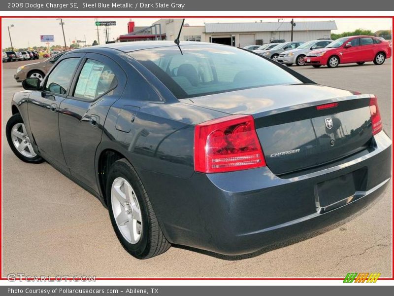 Steel Blue Metallic / Dark Slate Gray 2008 Dodge Charger SE