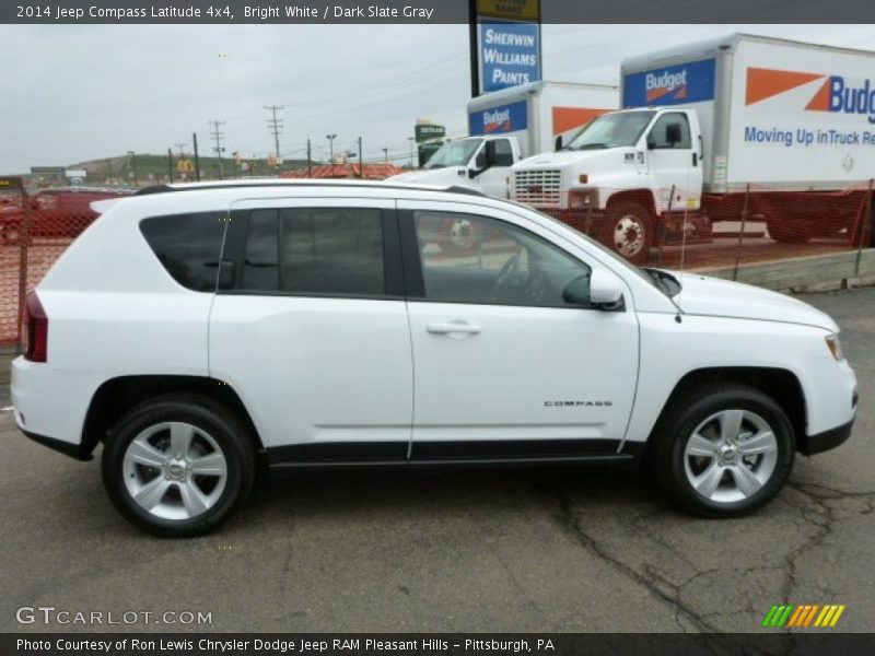 Bright White / Dark Slate Gray 2014 Jeep Compass Latitude 4x4