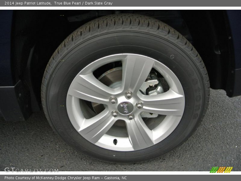 True Blue Pearl / Dark Slate Gray 2014 Jeep Patriot Latitude