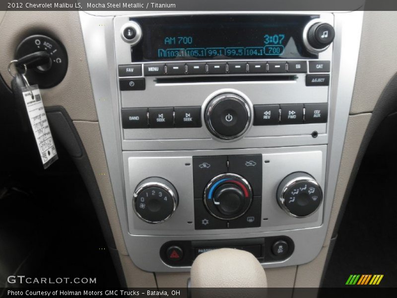 Mocha Steel Metallic / Titanium 2012 Chevrolet Malibu LS