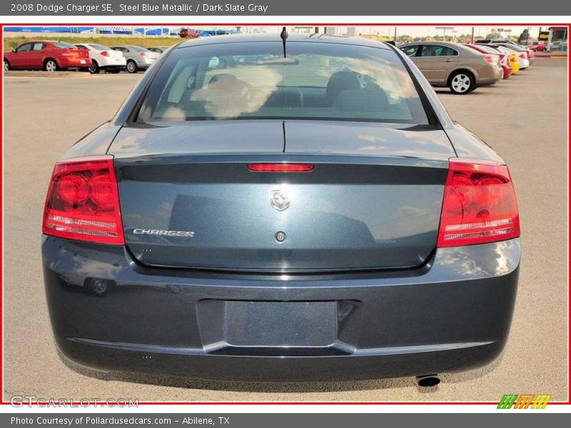 Steel Blue Metallic / Dark Slate Gray 2008 Dodge Charger SE