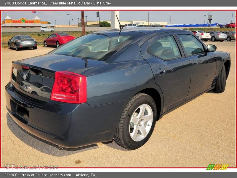 Steel Blue Metallic / Dark Slate Gray 2008 Dodge Charger SE