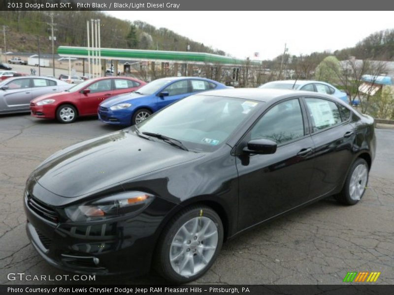 Pitch Black / Black/Light Diesel Gray 2013 Dodge Dart SXT