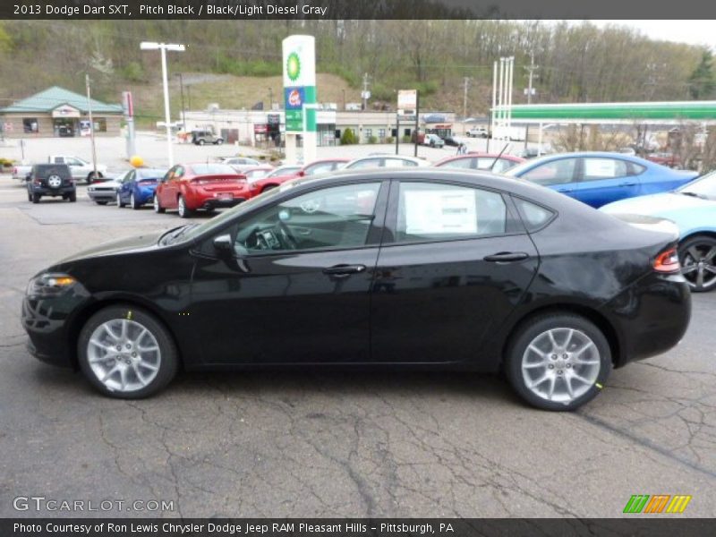 Pitch Black / Black/Light Diesel Gray 2013 Dodge Dart SXT