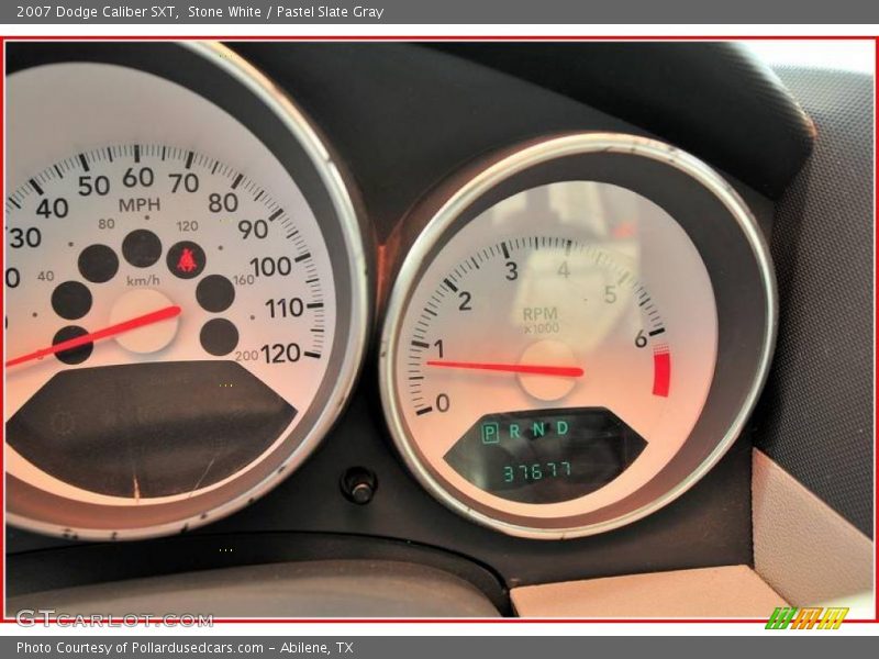 Stone White / Pastel Slate Gray 2007 Dodge Caliber SXT