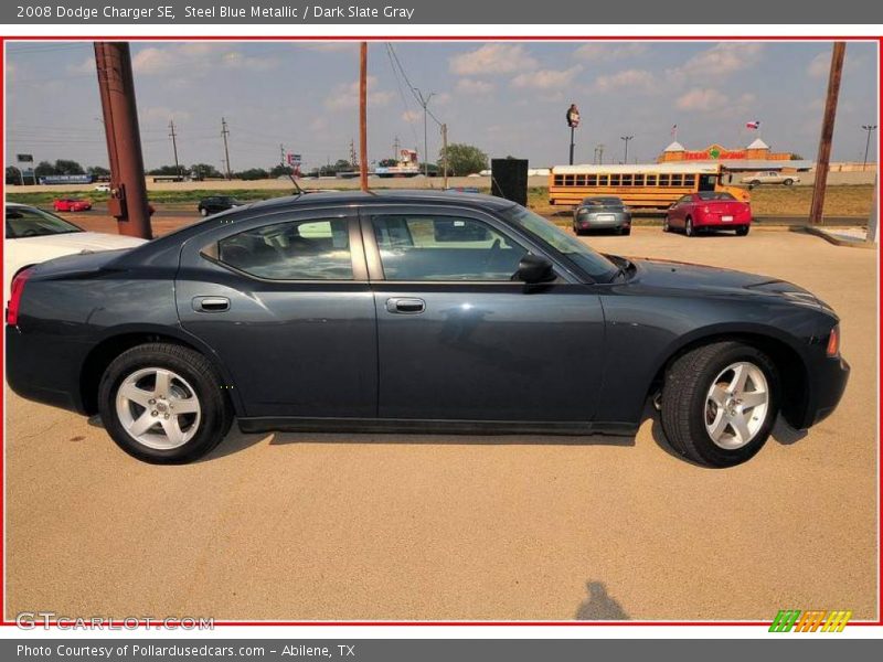 Steel Blue Metallic / Dark Slate Gray 2008 Dodge Charger SE