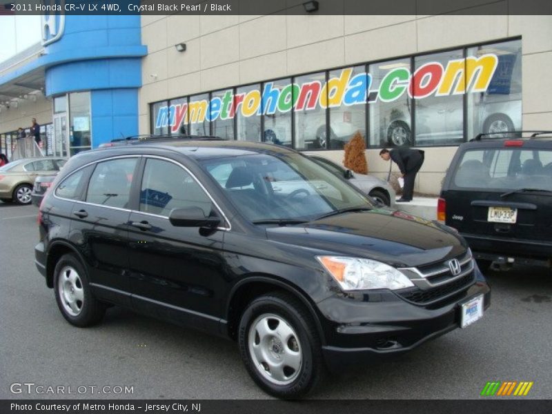 Crystal Black Pearl / Black 2011 Honda CR-V LX 4WD