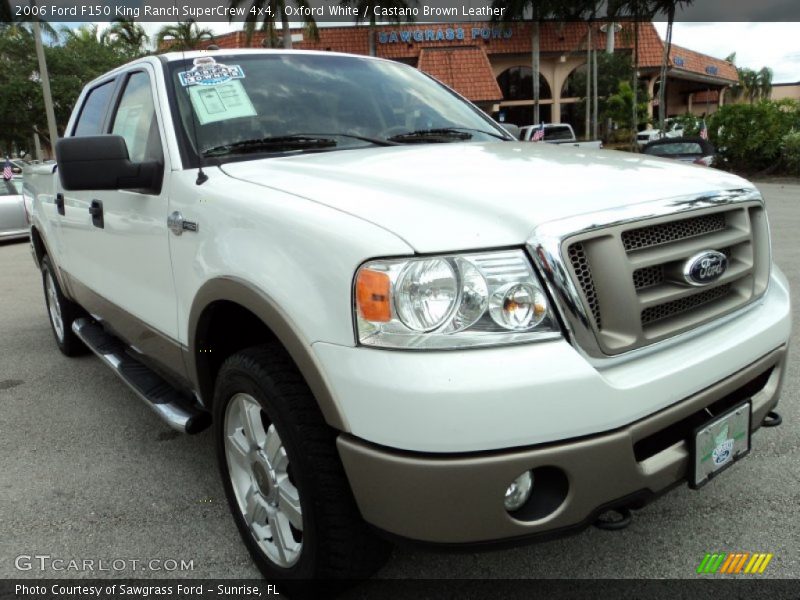 Oxford White / Castano Brown Leather 2006 Ford F150 King Ranch SuperCrew 4x4