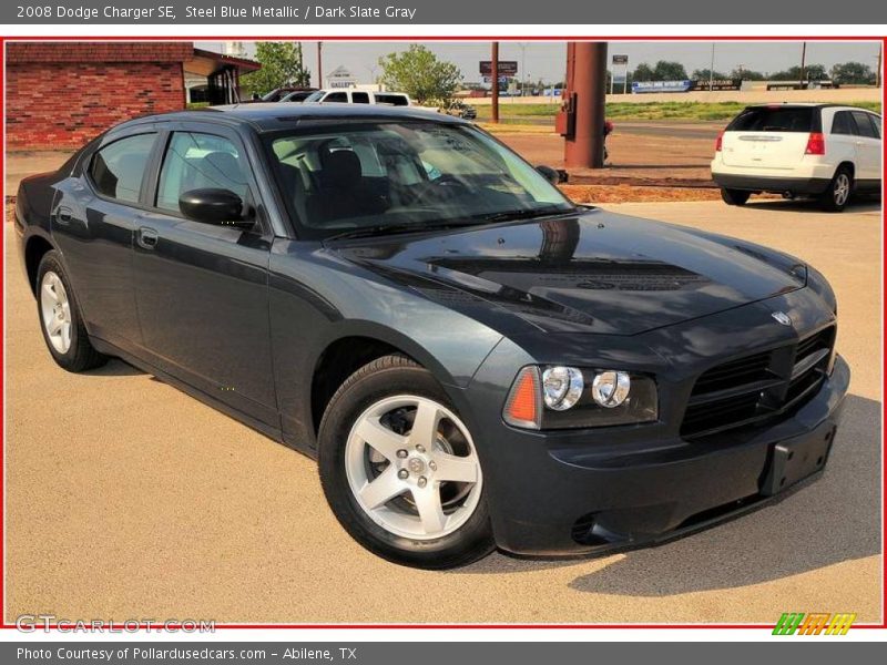 Steel Blue Metallic / Dark Slate Gray 2008 Dodge Charger SE