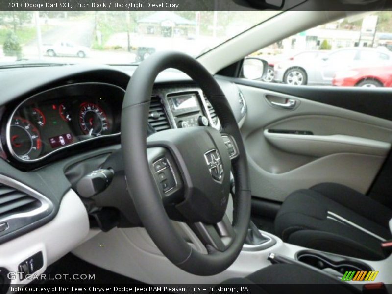 Pitch Black / Black/Light Diesel Gray 2013 Dodge Dart SXT