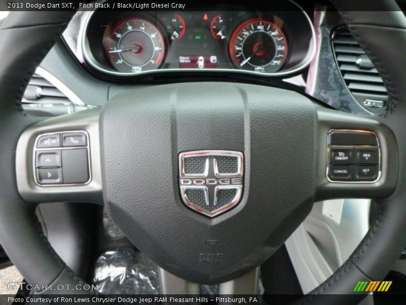 Pitch Black / Black/Light Diesel Gray 2013 Dodge Dart SXT