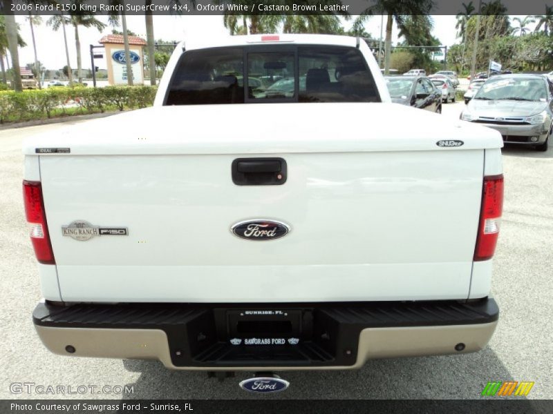 Oxford White / Castano Brown Leather 2006 Ford F150 King Ranch SuperCrew 4x4