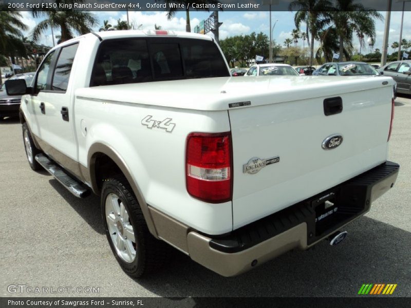 Oxford White / Castano Brown Leather 2006 Ford F150 King Ranch SuperCrew 4x4