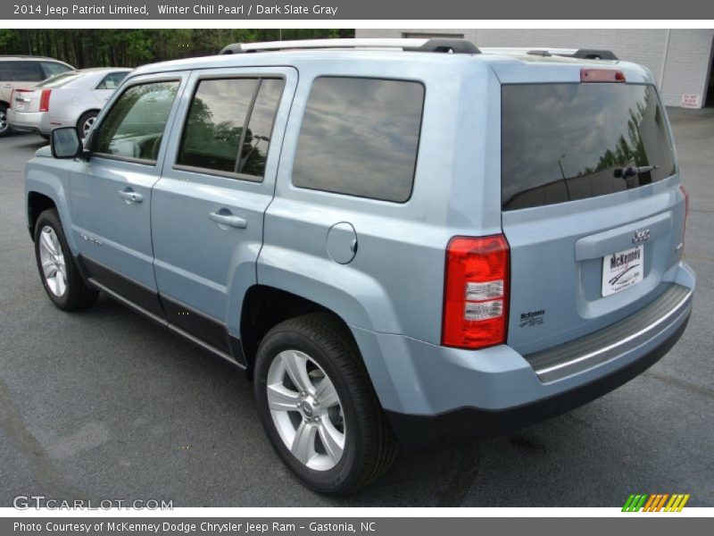 Winter Chill Pearl / Dark Slate Gray 2014 Jeep Patriot Limited
