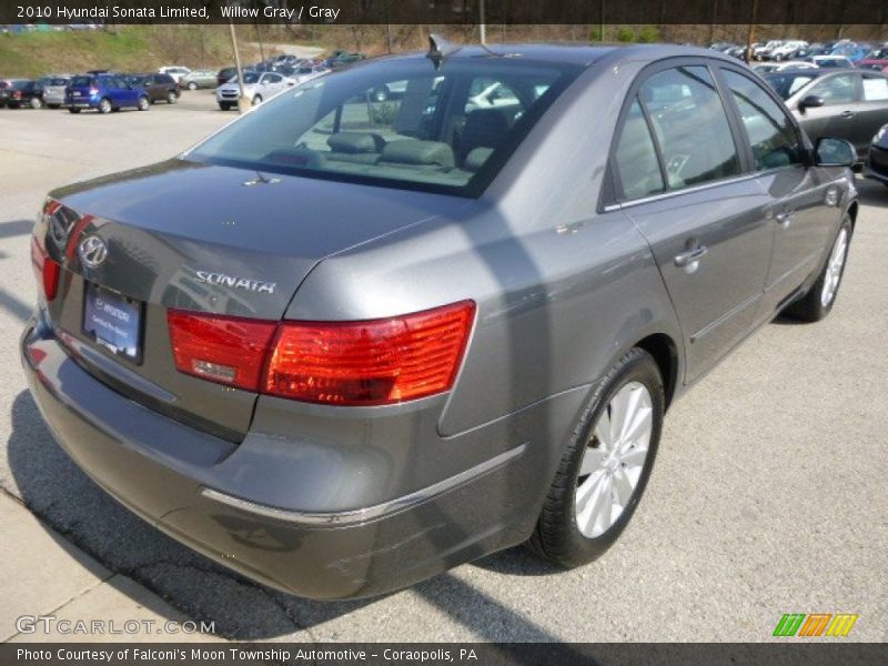 Willow Gray / Gray 2010 Hyundai Sonata Limited