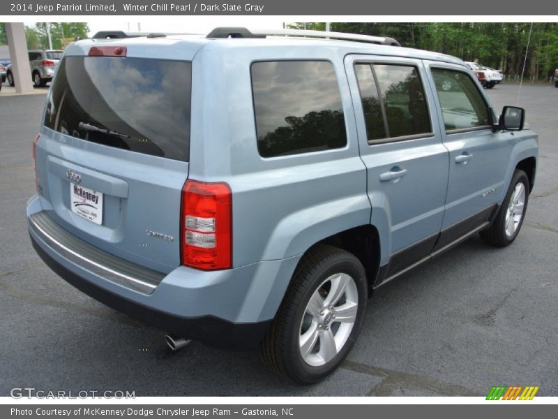 Winter Chill Pearl / Dark Slate Gray 2014 Jeep Patriot Limited