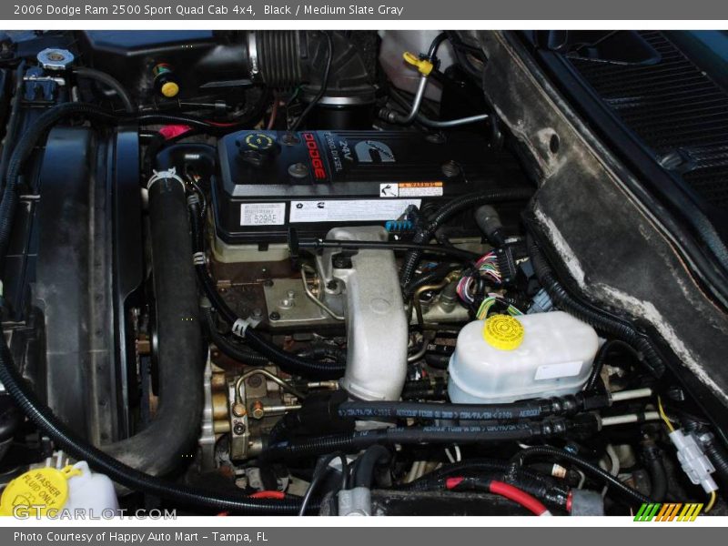 Black / Medium Slate Gray 2006 Dodge Ram 2500 Sport Quad Cab 4x4