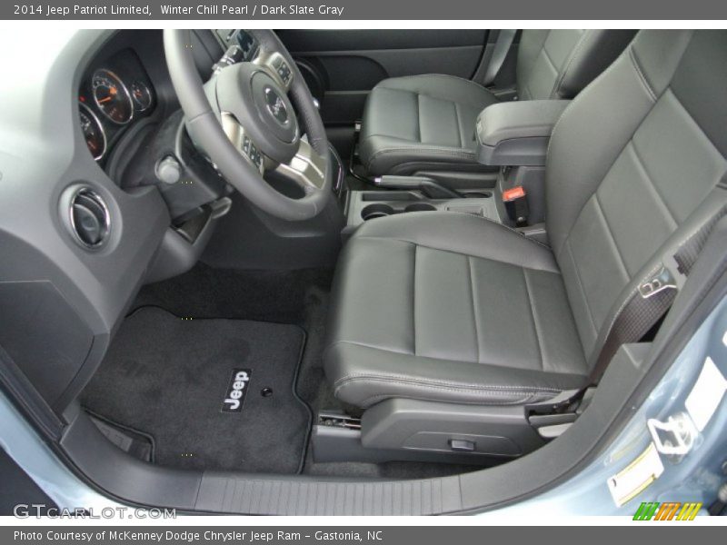 Winter Chill Pearl / Dark Slate Gray 2014 Jeep Patriot Limited