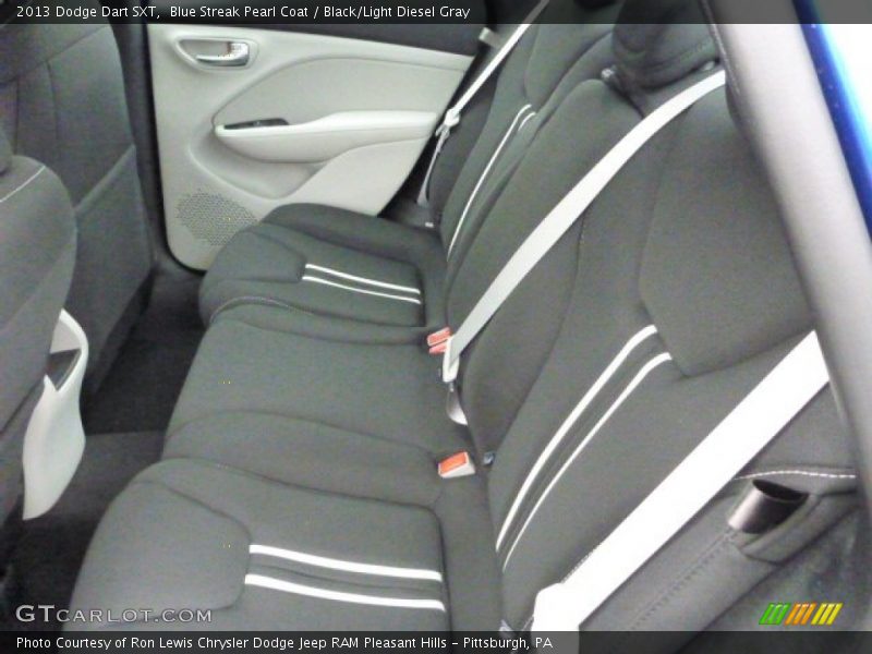 Blue Streak Pearl Coat / Black/Light Diesel Gray 2013 Dodge Dart SXT