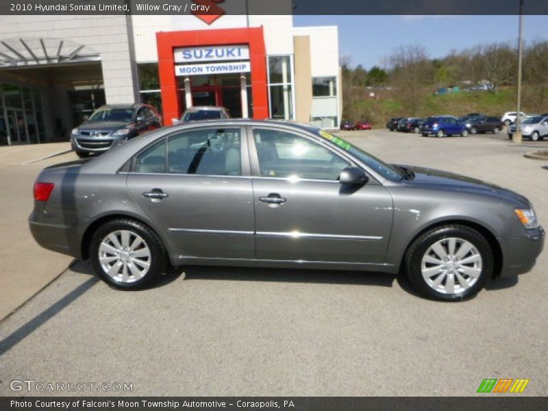 Willow Gray / Gray 2010 Hyundai Sonata Limited