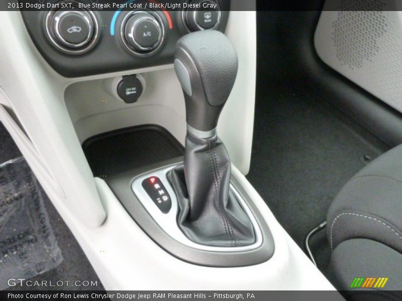 Blue Streak Pearl Coat / Black/Light Diesel Gray 2013 Dodge Dart SXT